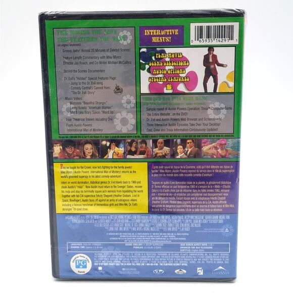 Austin Powers: The Spy Who Shagged Me DVD 1999 Mike Myers Heather Graham New - Picture 2 of 2